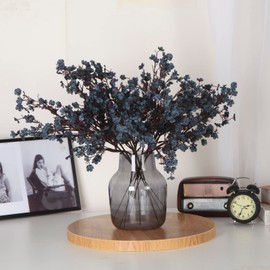 6Pcs Babys Breath Artificial Flowers Bulk Real Touch Flowers Fake silk Flowers Bulk for Home Kitchen Fall Indoor Bouquet Floral Arrangement Table Centerpieces Festival Party Decor (Autumn blue)