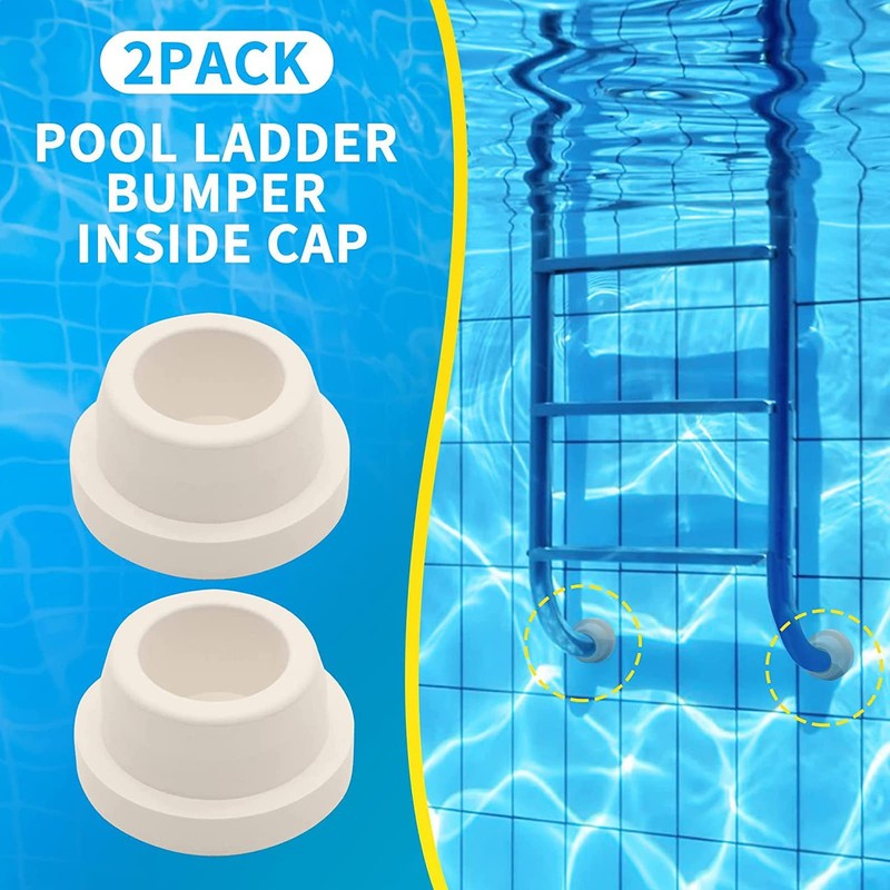 Pool Ladder Bumpers Rubber End Caps Non Slip Protective Cushion