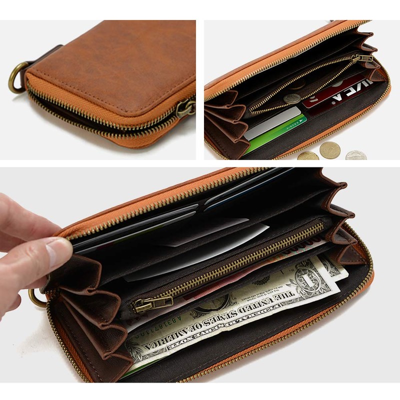 [デバイス] gland ラウンド長財布 -ブラック