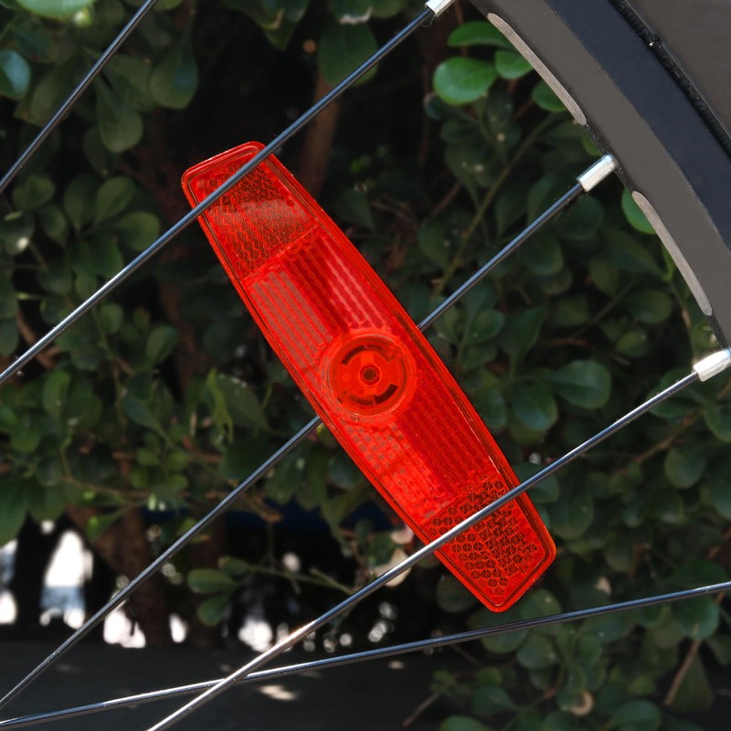 MFC PRO Bicycle Wheel Reflector Red Pack of 2 (Red,