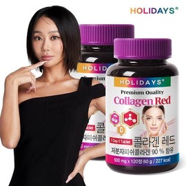 [홀리데이즈] 타트체리 콜라겐 레드 120정 2병 (8개월분) [HOLIDAYS] Tart Cherry Collagen Red 120 Tablets 2 Bottles (8 Months Supply)