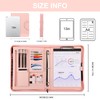 Leathario 3-Ring Portfolio Binder, Includes 5 Folder Index Dividers, 13