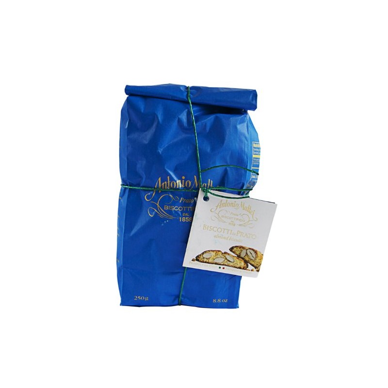 Biscottificio Antonio Mattei Biscotti Di Prato with Almonds, 8.8 Ounce