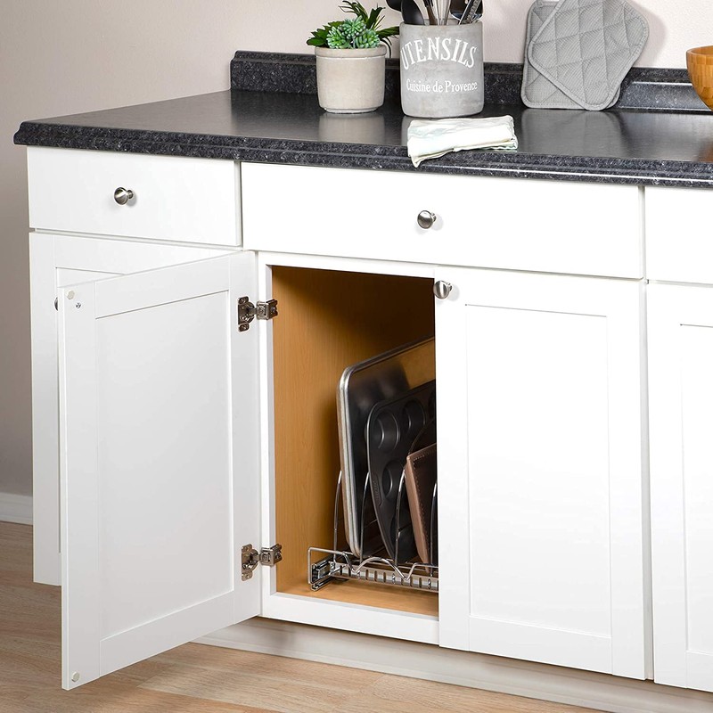 Pull-Out Divider Rack for Sliding Kitchen Drawers - Set of