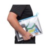 YOAVIP 9x12 A4 Clear Zip Plastic Wallet Envelopes File Document