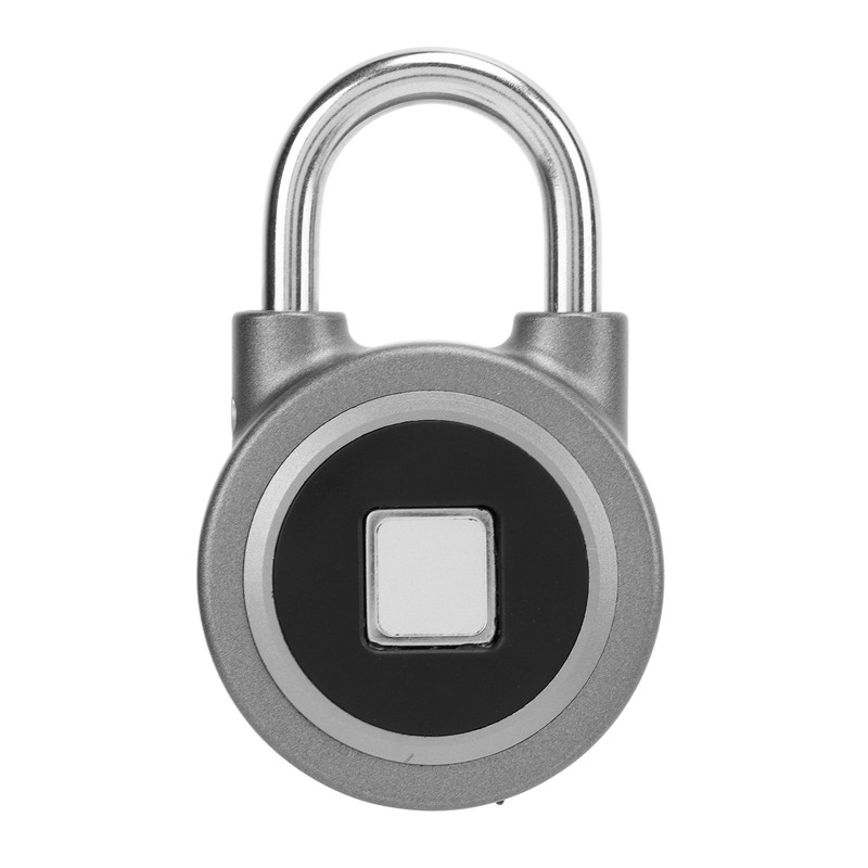 Fingerprint Padlock USB Charging Remote Authorization Unlocking Lock for Gym