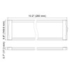 RV Camper Under-Cabinet Interior LED Light Fixture 10.2" x 5.9"