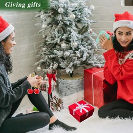 Dawjut Cherry Bag Charm, Cherry Keychain Accessories for Women, Purse Charms for Handbags Cute Decoration Gift