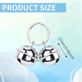 3 Pcs Cat Bells For Collars Loud - Dog Bells Collar Round Handmade Copper Pendant Bells Brass Bells - Cat Collar With Bell Loud Dog Bells Key Rings - Pendant Bells For Dogs Cats Harness Training