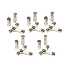 3.15A, T3.15A, 3.15AH250V, 3.15AH, Ceramic Fuse, T3.15A 250V, Slow Breaking Fuse 5 * 20mm /0.19 * 0.78inch (20 Pcs)