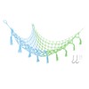 Triangular Toy Hammock Plush Toys Cotton Rope Woven Net Pocket