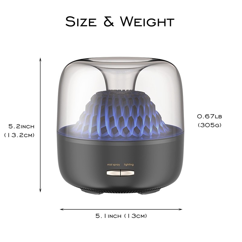 DEALFUN Essential Oil Diffuser,Portable Humidifier with Cool Mist, 7 Colors