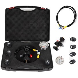 Hydraulic Accumulator Nitrogen Charging Fill Gas Valve Pressure Test Kit 3500PSI (USA Stock)