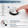 HOIGY Brushed Nickel Pop Up Drain with Overflow, Double-Sealed Pop