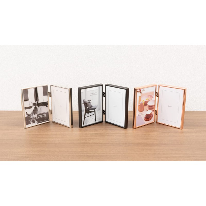 FUJICOLOR 507137 1514TL Metal Photo Stand, Large, Vertical 2 Sides,