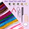 Hair Tinsel Kit with Tools, 20 Colours 4000 Strands Glitter