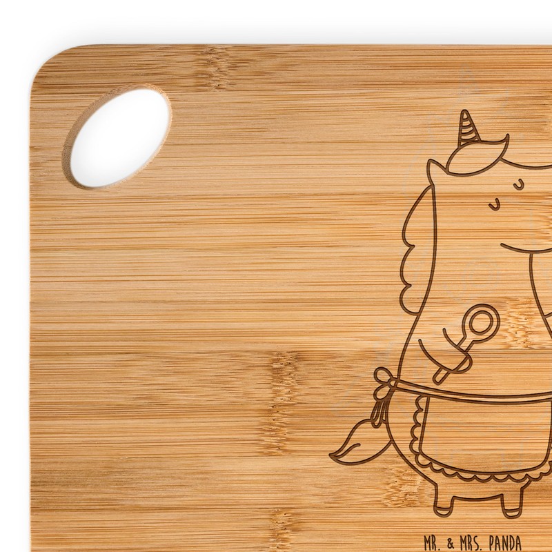 Mr. & Mrs. Panda Bamboo Unicorn Kitchen Chopping Board Gift,