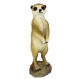 Flair Flower 707132BR Decorative Meerkat Animal Figure Statue Sculpture Garden Decoration Animals Garden Figure Made of Resin Figure Outdoor Ground Hole Lawn Weatherproof Garden Statues Outdoor,