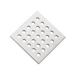 HOLGE 3.75 Inch Square Shower Drain Cover 95MM Floor Drain Grate (Brushed Nickel)