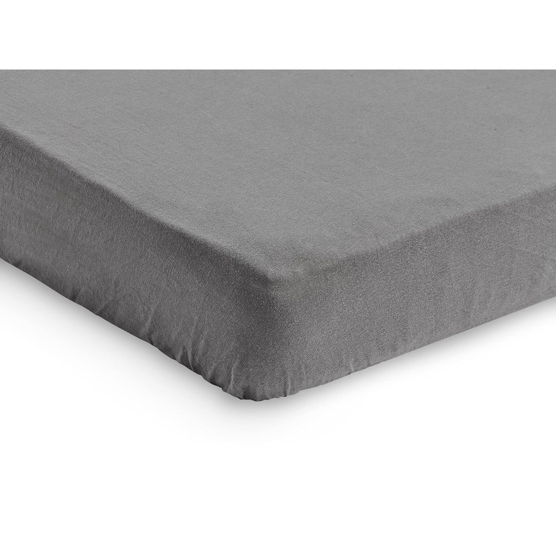 Jollein Jersey Fitted Sheet 60 x 120 cm Storm Grey