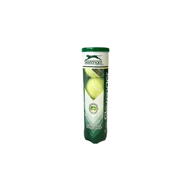 Slazenger DWSQ03014 Advantage Grasscourt 4 Ball Can Yellow