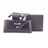 XLAB 8004 Sonnenbrille im Moscot-Stil, Unisex, 48mm, Schwarz/blau schattiert