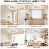 DIAMONDFORGE Ceiling Fans with Lights and Remote Fandelier - 20"