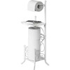 Simple Houseware English Style Bathroom Toilet Tissue Roll Holder Stand