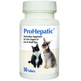 ProHepatic Antioxidant Supplement for Liver Support Cats Small Dogs 30 Tablets