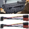 YINETTECH 2 Pieces Car Radio ISO Adapter 20-Pin to ISO