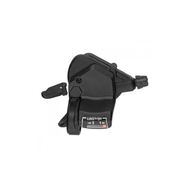 Microshift Mezzo Right Thumb-Tap Shifter, 7-Speed, Optical Gear Indicator, Shimano