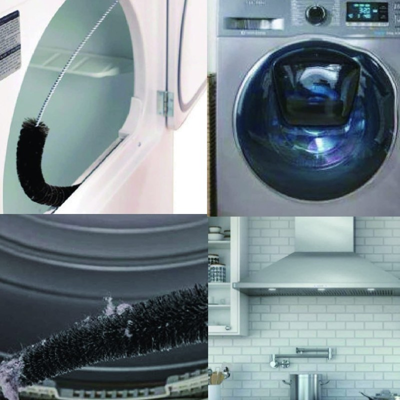 Dryer Ventilation Brush, Cleaning Brush, Clothes, Washing Machine, Dryer, Cleaning