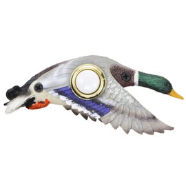 Waterwood Hand Painted Mallard Duck Doorbell - Wired & Illuminated Push Button Cast in Durable Polyresin