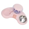 Double Cat Bowls Pet Food and Water Bowl Set Tilted