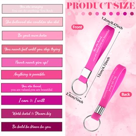 30 Pcs Inspirational Keychains Motivational Keyrings Employee Appreciation Gift End of Year Student Gift from Teacher Thank You Key Chains Back to School Gifts for Coworker Team Staff Nurse Volunteer