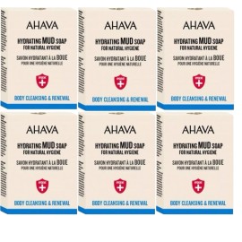 AHAVA Lot of 6 Ahava Hydrating Mud Soap Body Cleansing & Renewal 3.4 oz