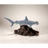Hammerhead Shark Sculpture by John Perry Airbrushed 12 in long