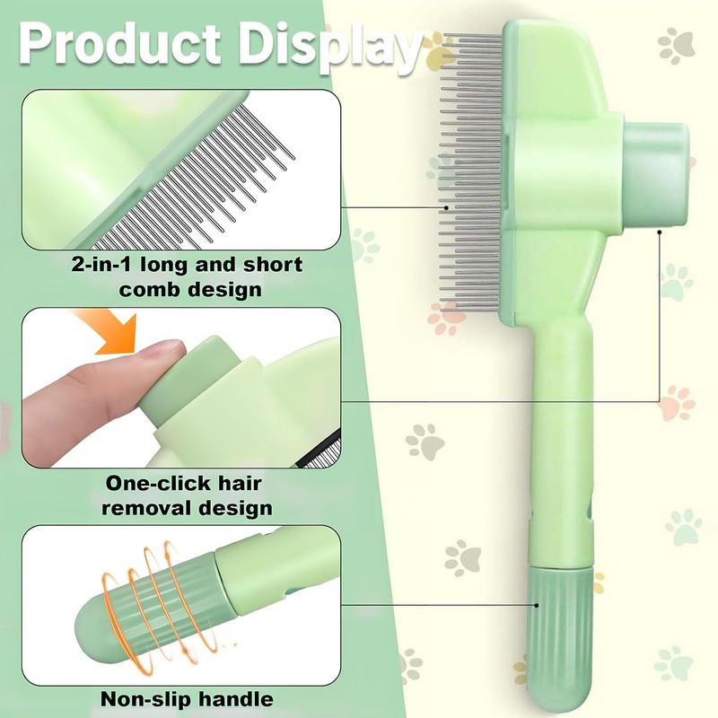 Pet Comb for Cats,Pet Hair Removal Comb Flea Comb with