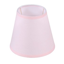 Aspen Creative 56005, Empire Uno Lamp Shade, Baby Pink, 5" Top x 8" Bottom x 7" Slant Height, Slip UNO 33mm