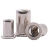 1/4-20 Rivet Nut Stainless Steel 304 (18/8), UNC Flat Head