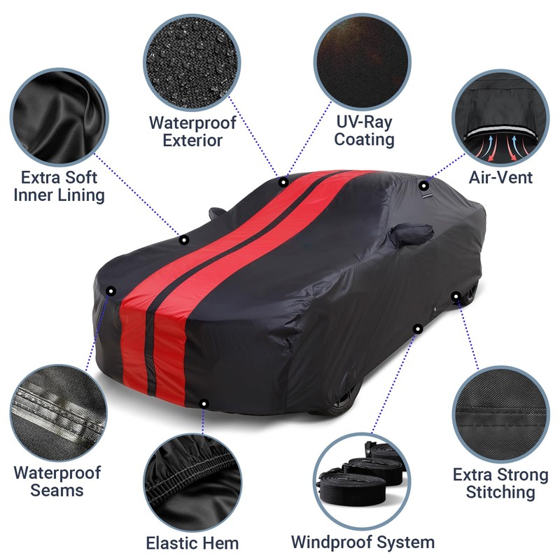 iCarCover Custom Car Cover for Chevy Cobalt (2005-2010) Waterproof All