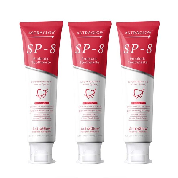 AstraGlow SP-8 Probiotic Whitening Toothpaste for Oral Health-Perfect Christmas Gift