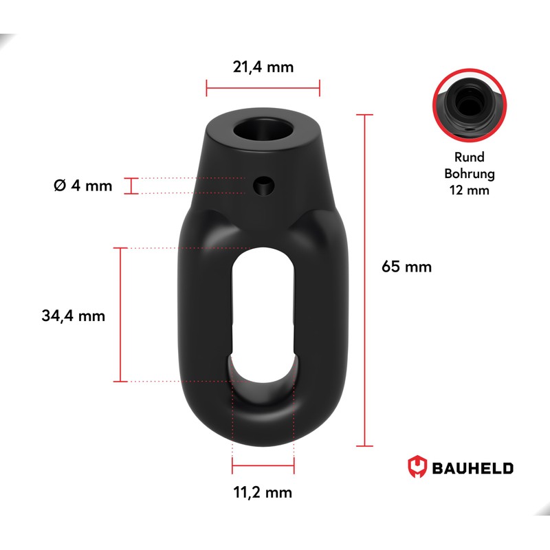 BAUHELD® Awning Eyelet Plastic [Made in Germany] – Bracket for