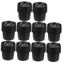 TEHAUX 10Pcs Wear Resistant Rubber Trampoline Leg Caps Non Slip Replacement Pads for Trampoline Furniture Legs Easy Installation Durable Practical for Use