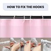 WedDecor Shower Curtains Mould Proof Resistant, Waterproof PEVA Shower Curtain
