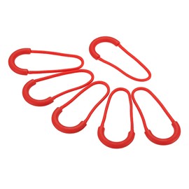 PATIKIL Zipper Pulls Extension Handle Cord, 30 Pack Finger Use Plastic U-Shape Tab Tag Extender for Luggage Backpacks, Red