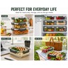 Glass Meal Prep Containers with Lids, Glass Food Storage Containers,