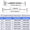 3 Pack Turnbuckle 3/16(M5) 304 Stainless Steel Turnbuckles, 660 lbs