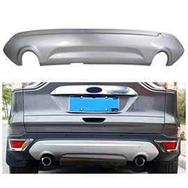 munirater CJ5Z-17K835-BA Silver Rear Lower Bumper Cover w/Dual Exhaust Openings Replacement for Escape Titanium S SE SEL Sport 2013 2014 2015 2016 2017 Part CJ5Z-17K835-BA FO1195128