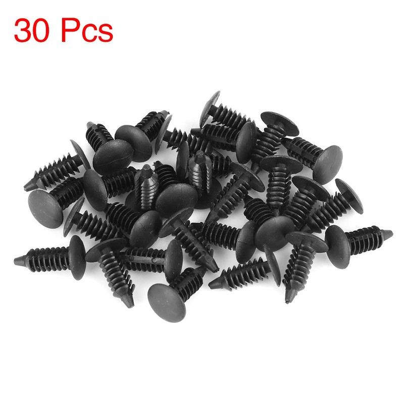 X AUTOHAUX Pack of 30 Moulded Clips Studs 7 mm